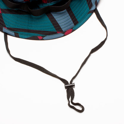 Squared Waves Pattern Safari Hat