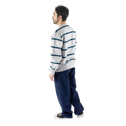 Pristine Striper Crewneck Sweatshirt