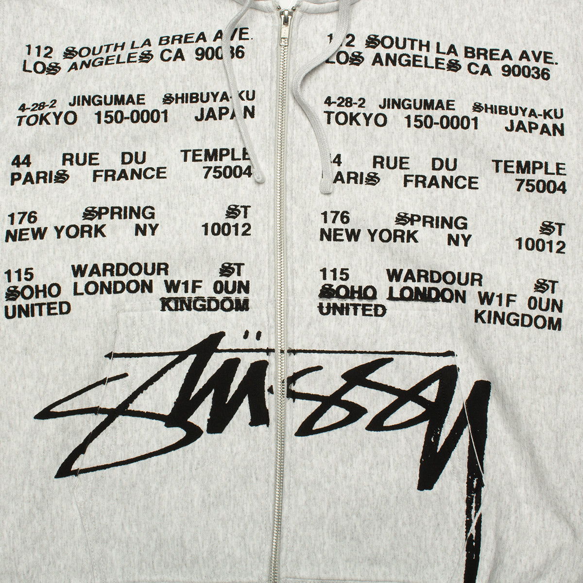 Locations Zip Hoodie