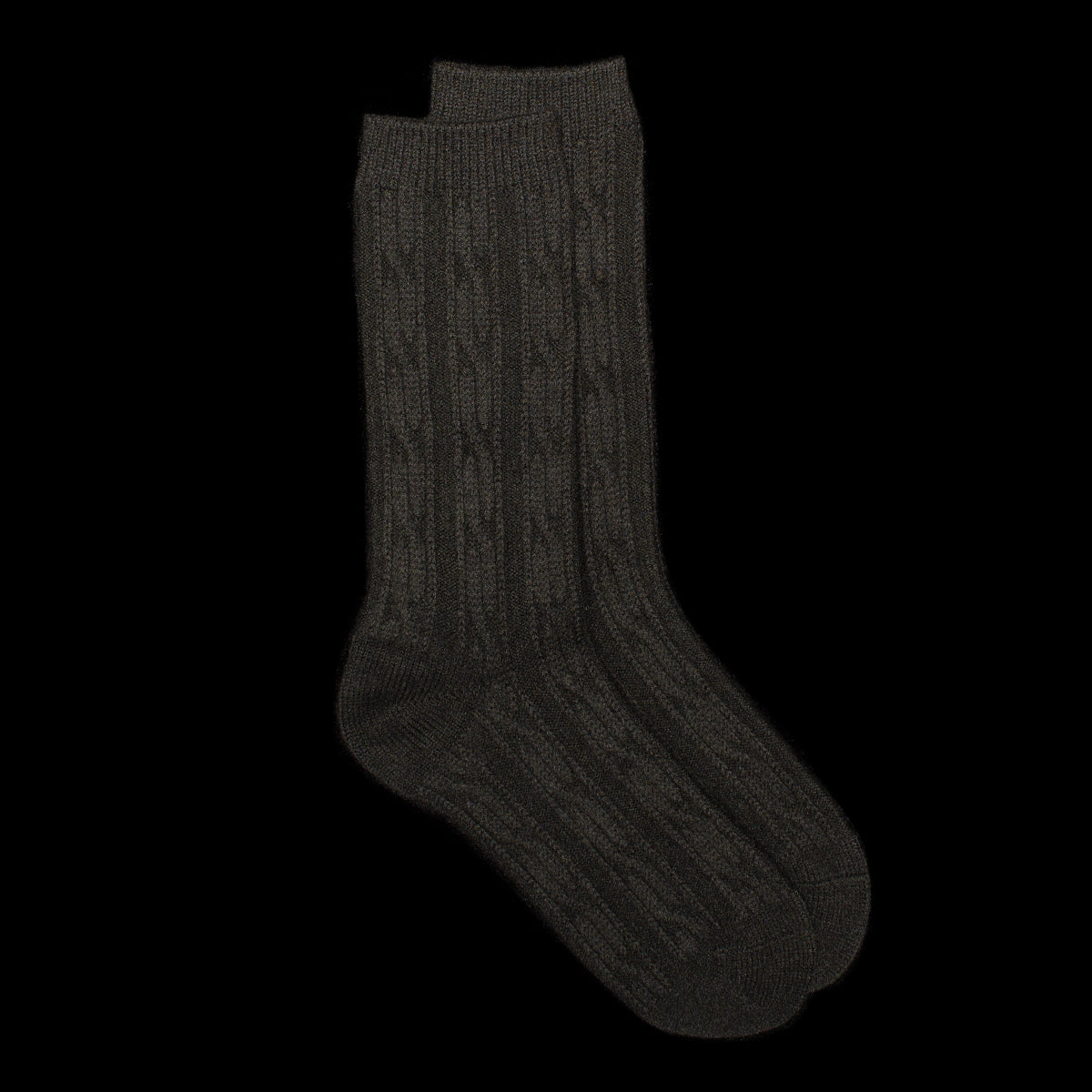 Cable Knit S Dress Socks