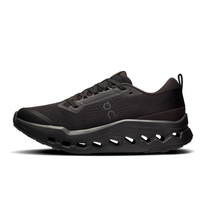 On Running Women's Cloudsurfer Trail 2 Shoes - Black / Black