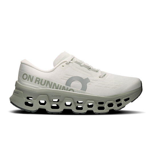 On Running Women's Cloudmonster 3 Shoes - Ivory / Tin