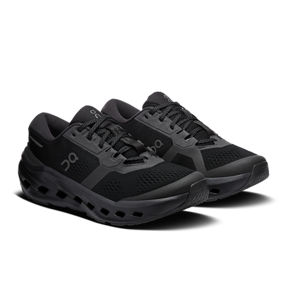 On Running Women's Cloudrunner 3 Wide Shoes - Black / Black