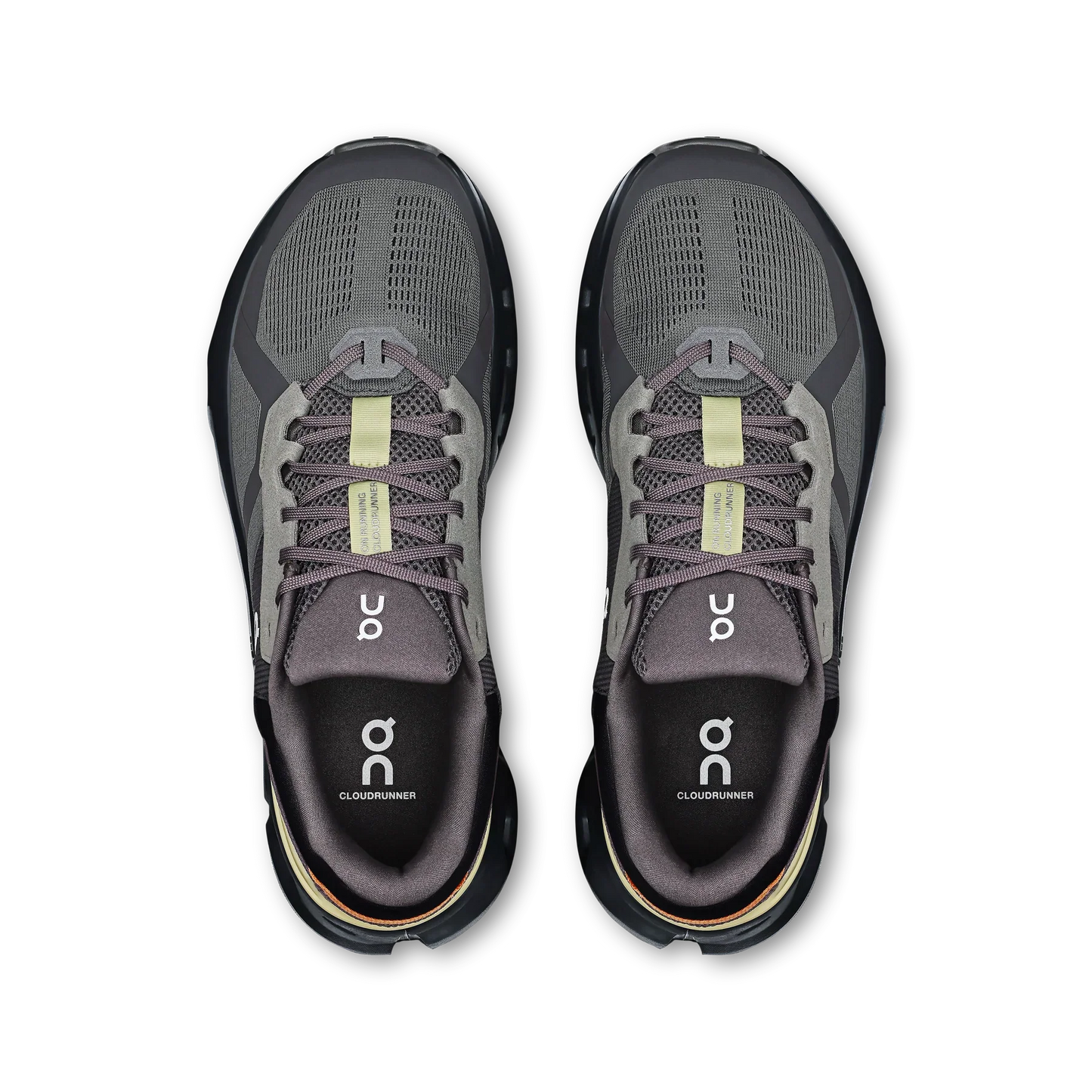 On Running Men's Cloudrunner 2 Shoes - Rock / Tangerine