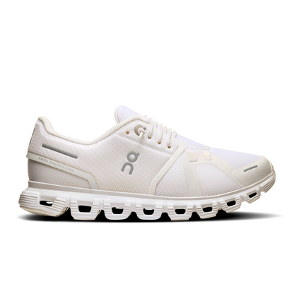 On Running Women's Cloud 6 Wide Shoes - White / White
