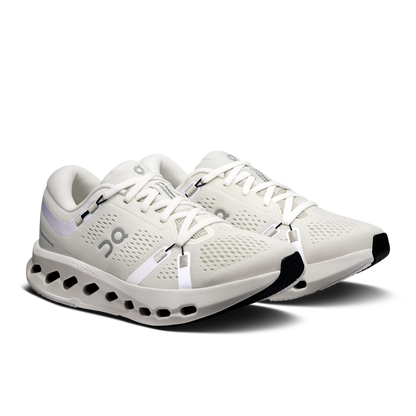 On Running Women's Cloudsurfer 2 Wide Shoes - Ivory / Ivory