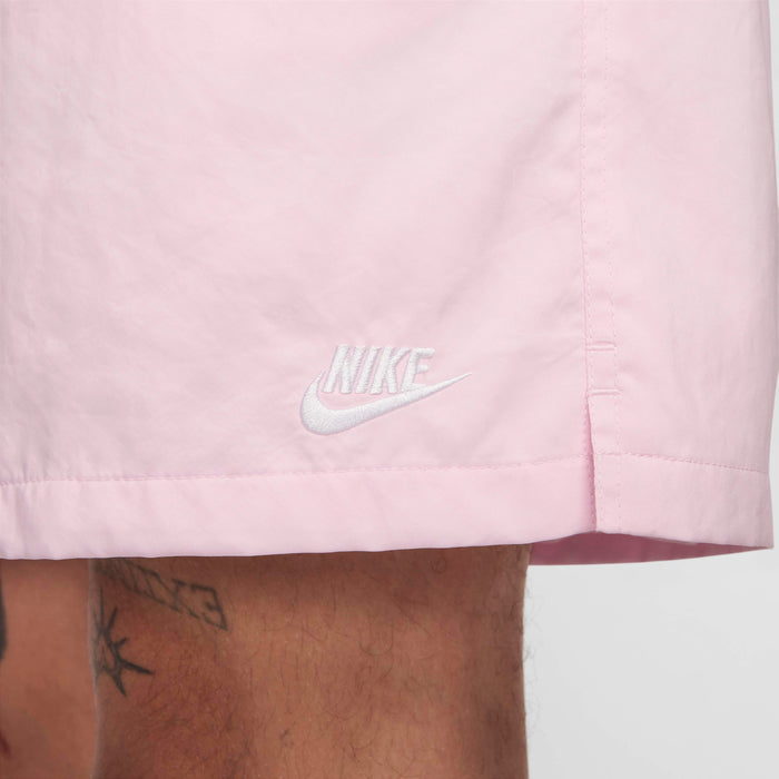 Nike Men's Club Woven Flow Shorts Apparel - Pink Foam / White