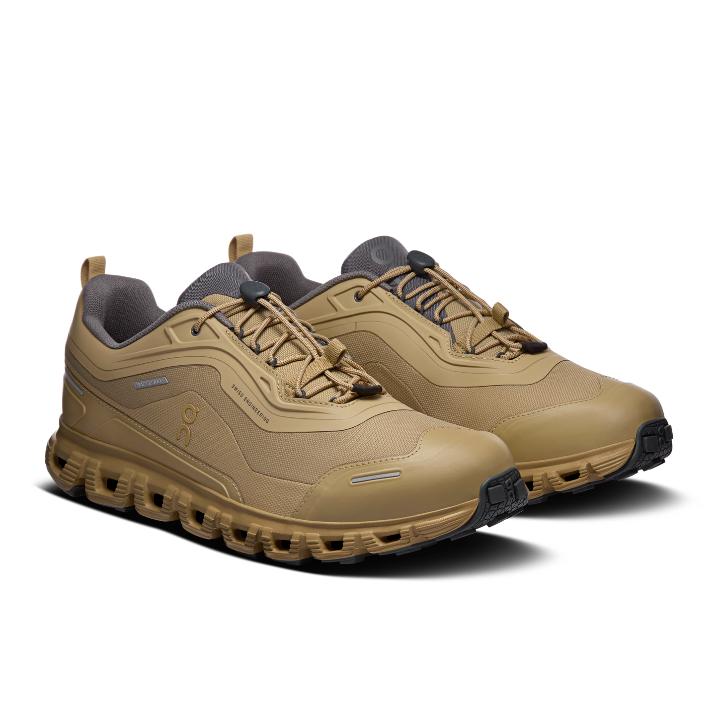 On Running Men's Cloud 6 Geo Waterproof Shoes - Chai / Chai