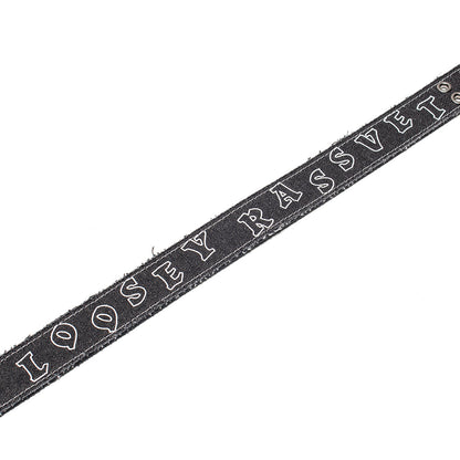 Frayed Canvas Belt x Loosey