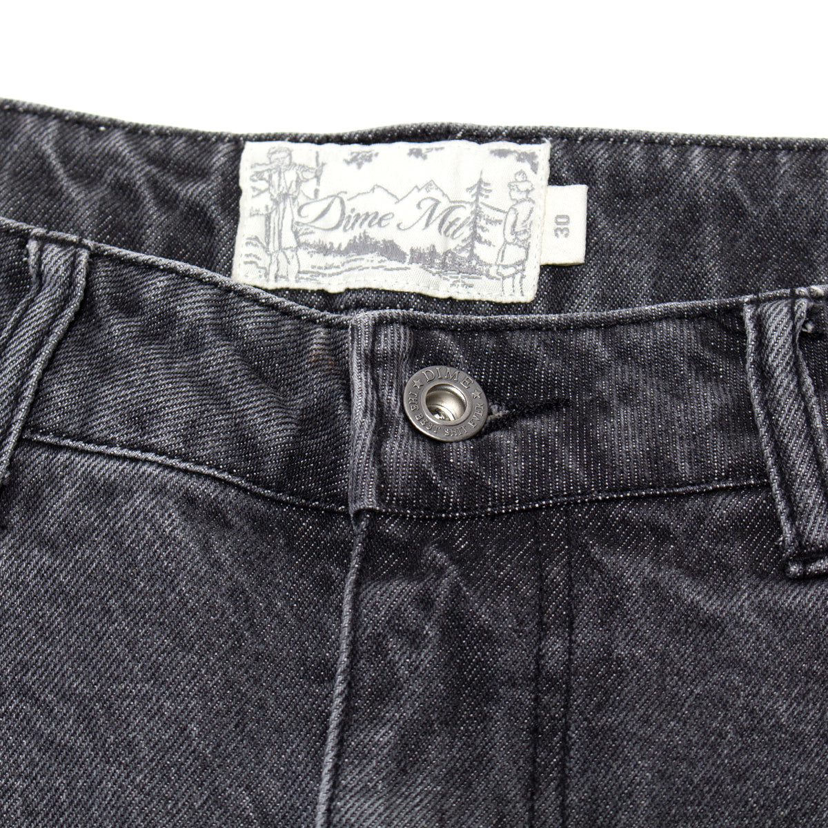 Pleated Denim Shorts