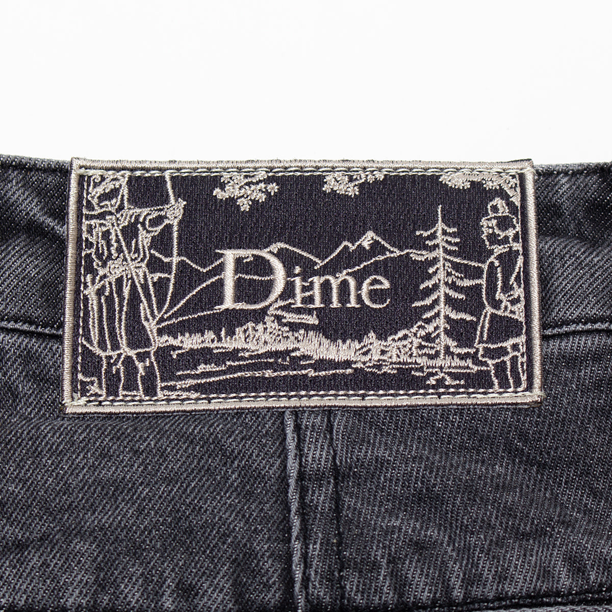 Pleated Denim Shorts