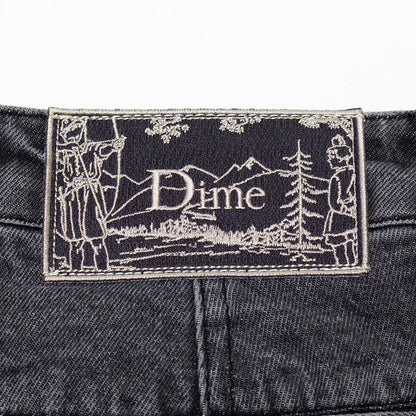 Pleated Denim Shorts