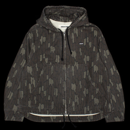 Cotton Twill Zip Hoodie