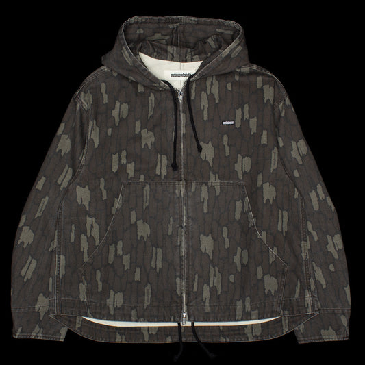 Cotton Twill Zip Hoodie