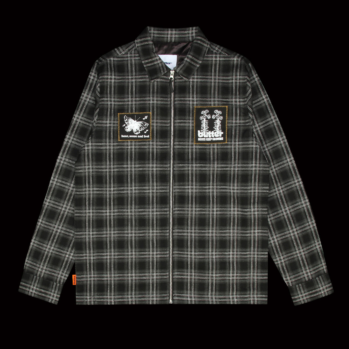 Melody Plaid Zip Overshirt