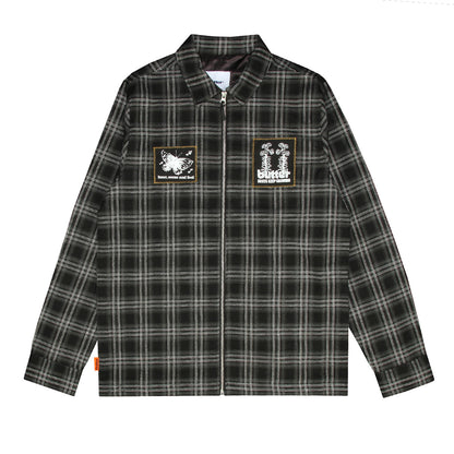 Melody Plaid Zip Overshirt
