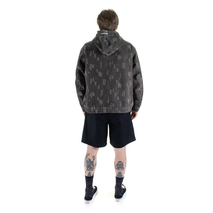 Cotton Twill Zip Hoodie