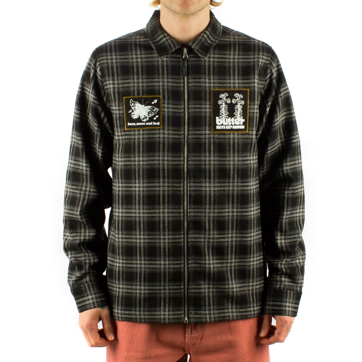 Melody Plaid Zip Overshirt