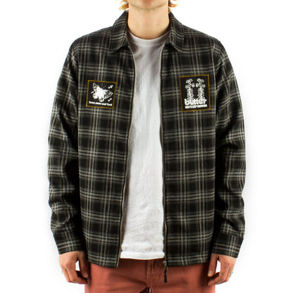 Melody Plaid Zip Overshirt