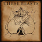 These Beasts- These Beasts (Clear Oxblood Aqua Splatter)