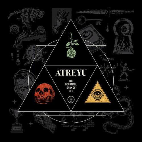Atreyu- The Beautiful Dark of Life - Red Teal & Yellow Swirl (DAMAGED)