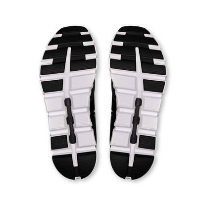 On Running Men's Cloud 6 Wide Shoes - Black / White
