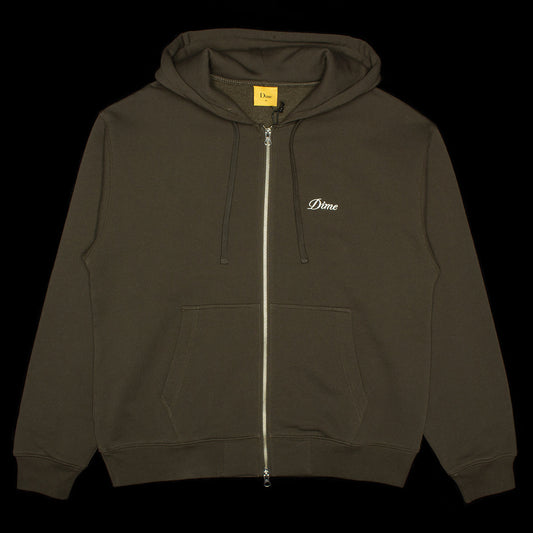 Cursive Zip Hoodie