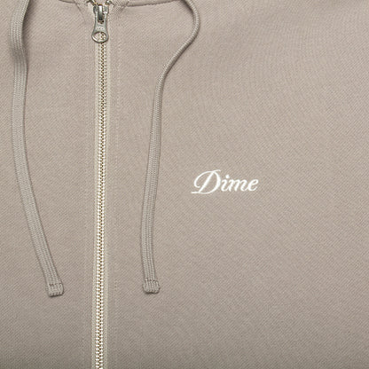 Cursive Small Logo Zip Hoodie