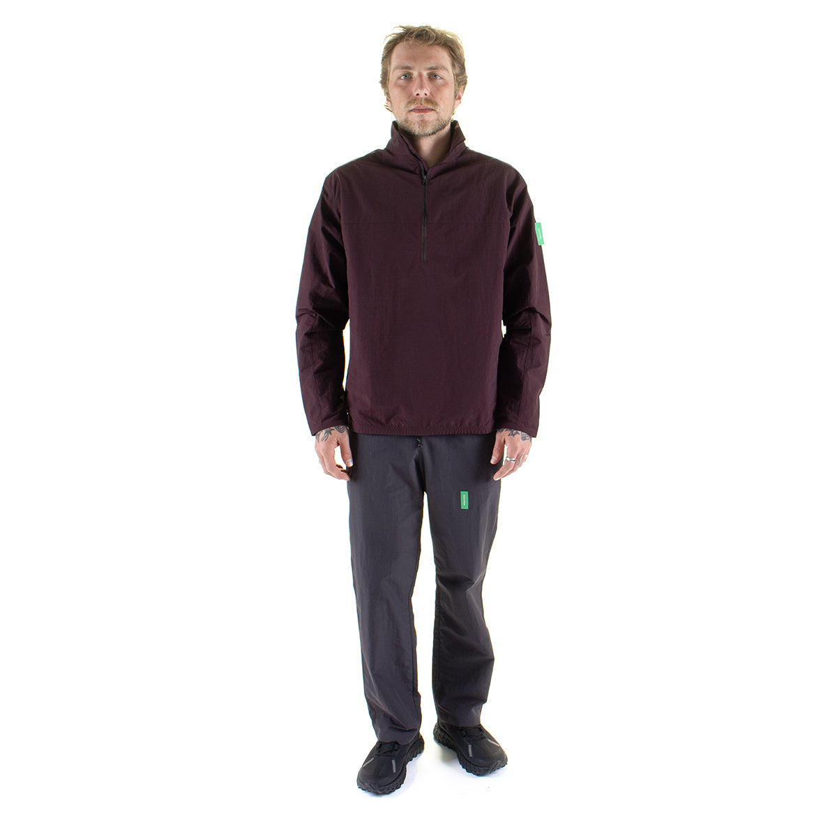 Half Zip Nylon Windbreaker