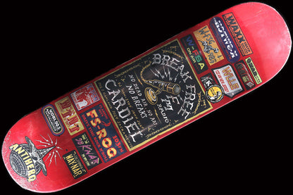 Cardiel Broadcasting Red Deck 8.62"