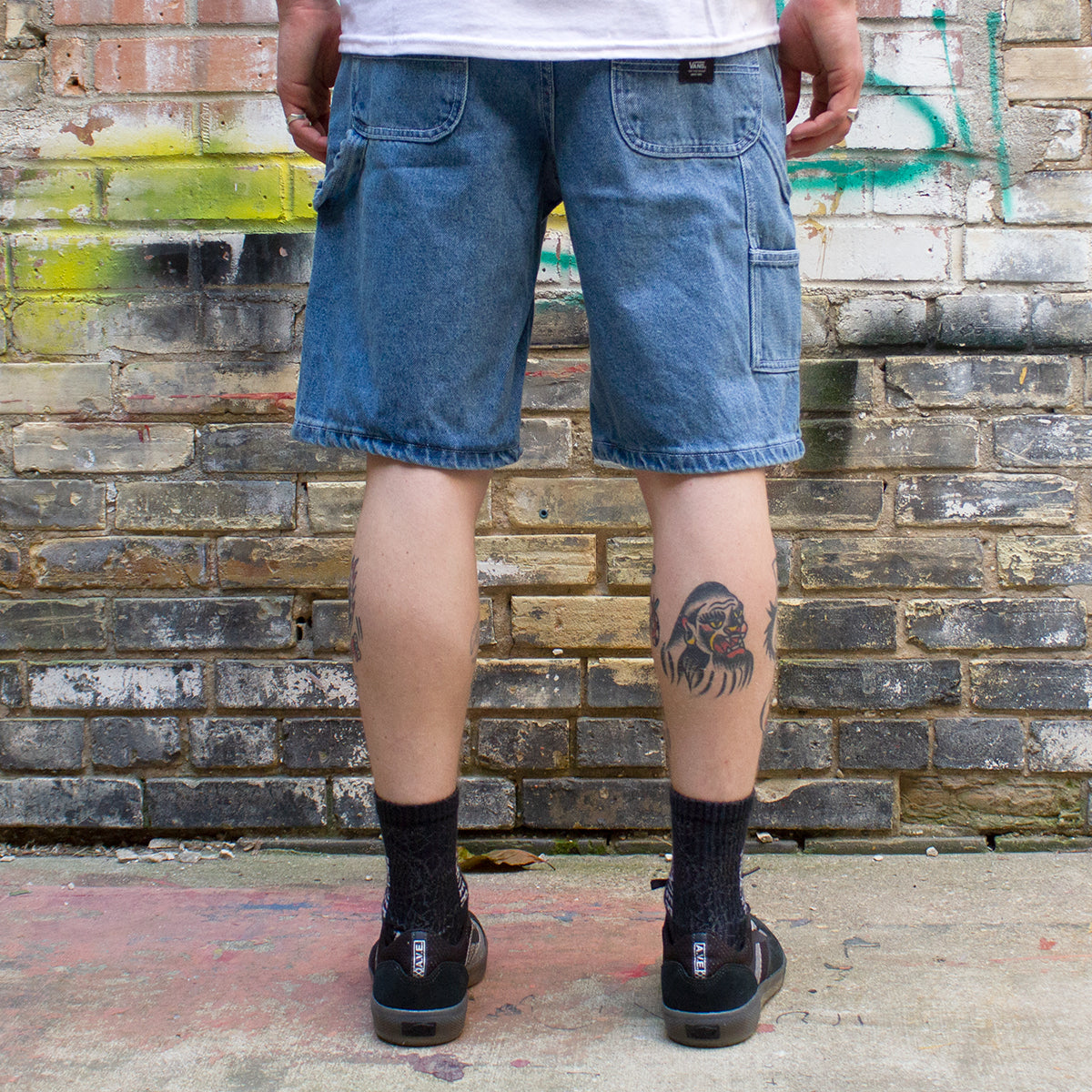 Drill Chore Loose Denim Short