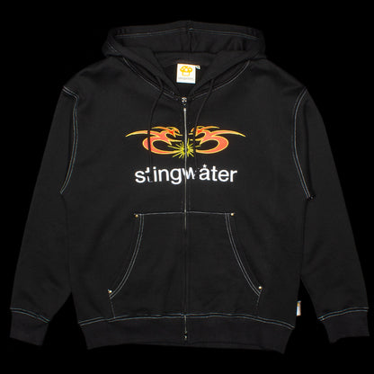 Big Moses Contrast Zip-Up Hoodie