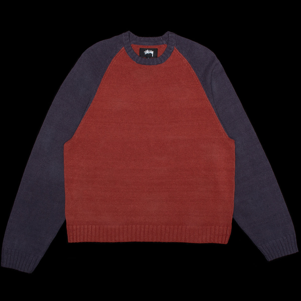Colorblocked Raglan Crewneck