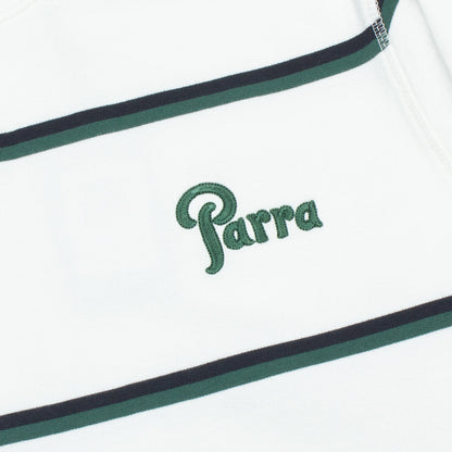 Fancy Logo Striped Crewneck
