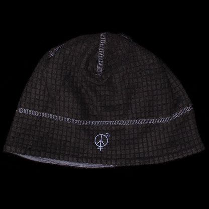 Reversible Grid Fleece Beanie