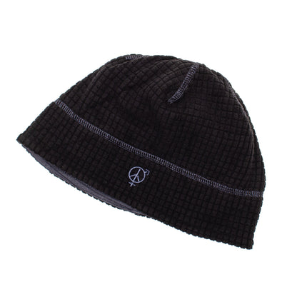 Reversible Grid Fleece Beanie