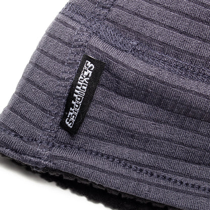 Reversible Grid Fleece Beanie