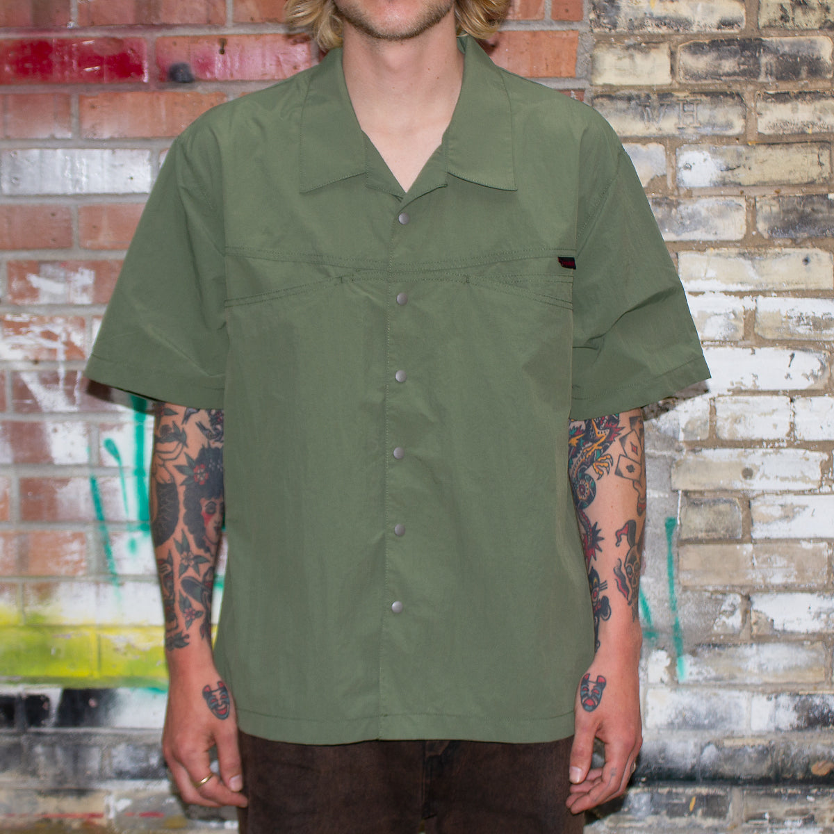 Nylon Camp Shirt