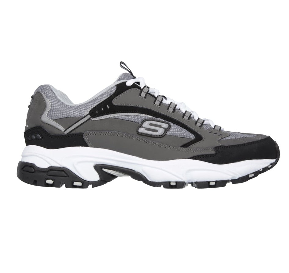 Skechers Men's Stamina Cutback Shoes - Charcoal / Black