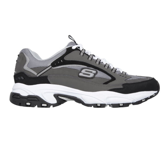 Skechers Men's Stamina Cutback Shoes - Charcoal / Black
