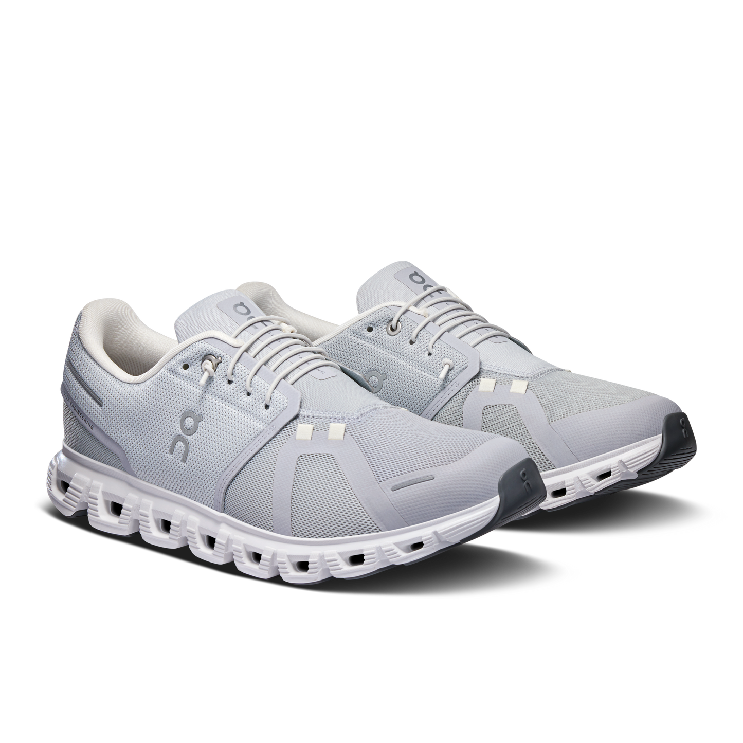 On Running Men's Cloud 6 Wide Shoes - Glacier / White