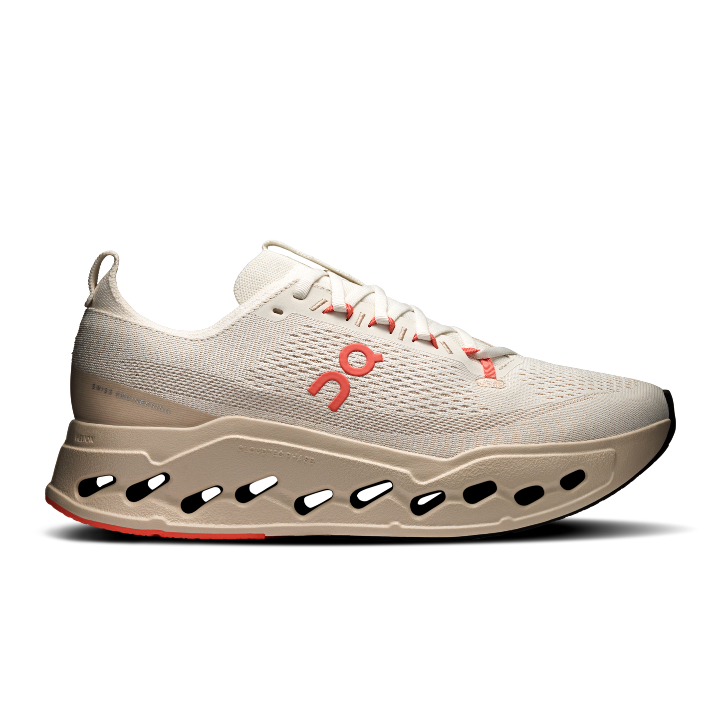 On Running Men's Cloudsurfer Max Shoes - Ivory / Salmon