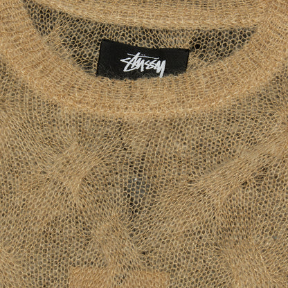 Loose Knit Cross Cable Sweater