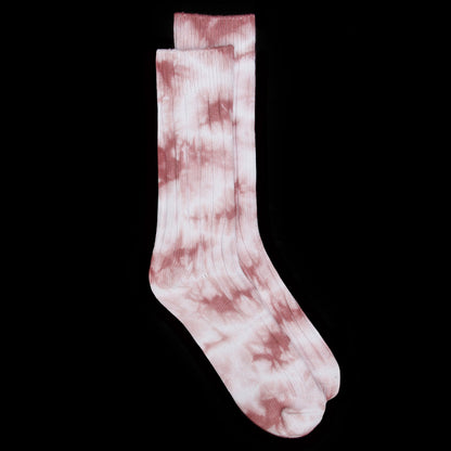 Dyed Ribbed Crew Sock