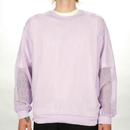 Cotton Mesh L/S Crew
