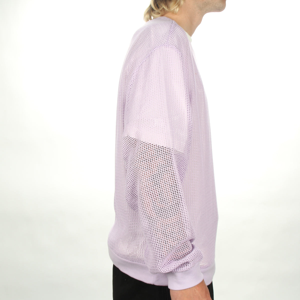 Cotton Mesh L/S Crew