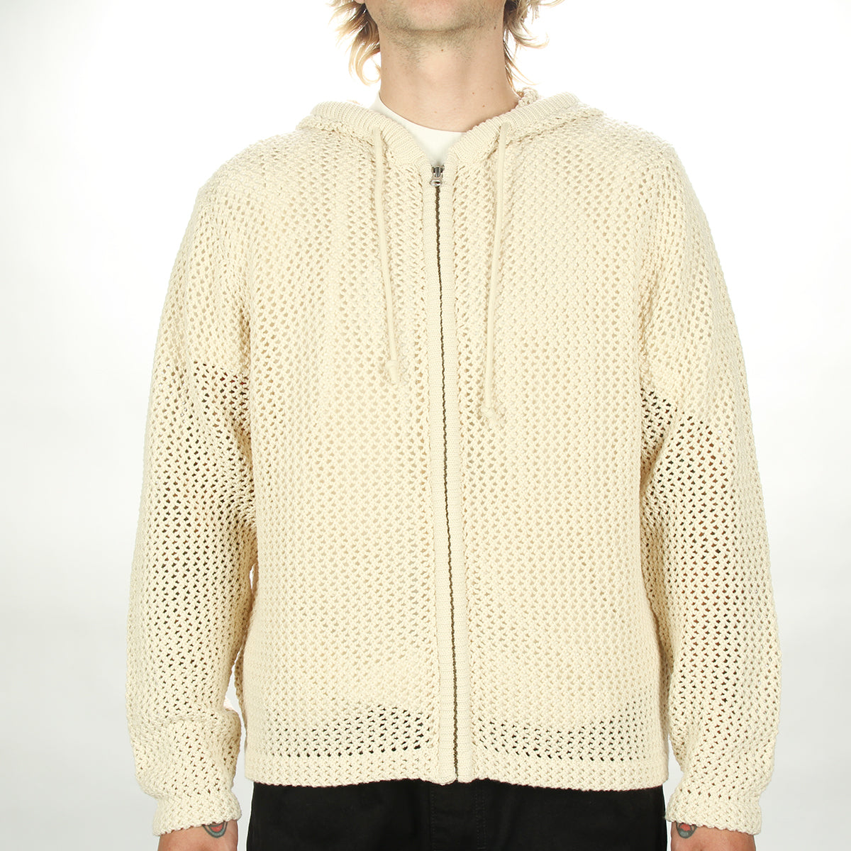 Mesh Zip Hood