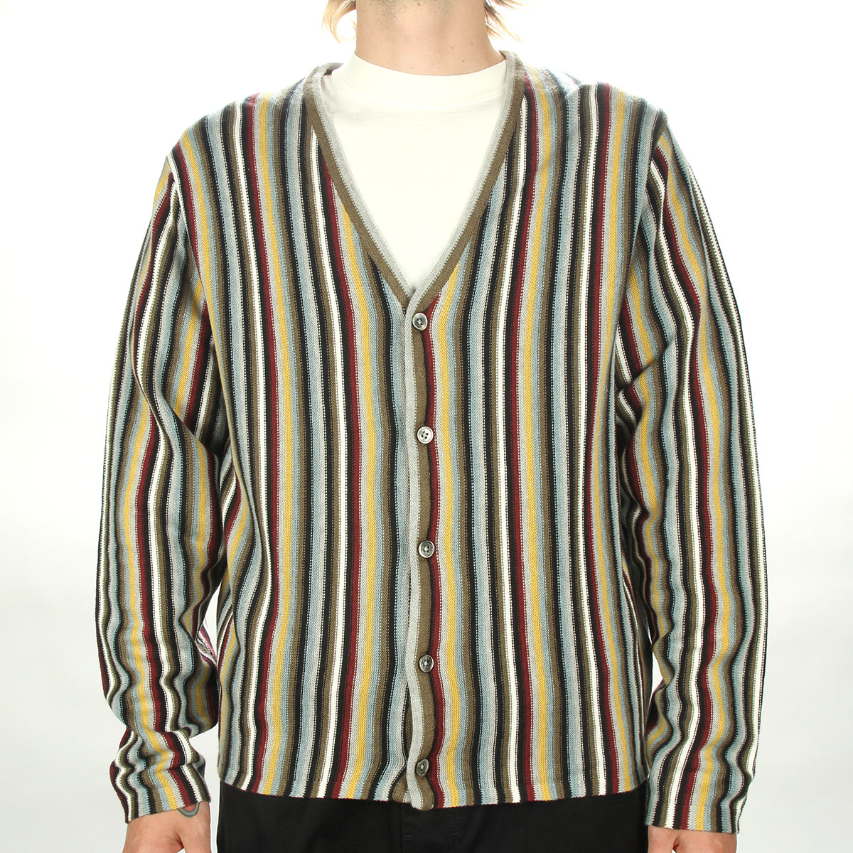 Stripe Pattern Cardigan