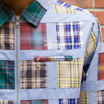 Madras Patchwork Zip Jacket