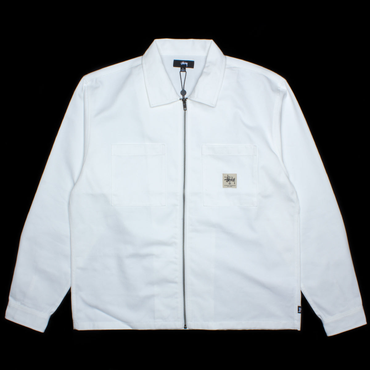 Zip Up Work L/S Shirt